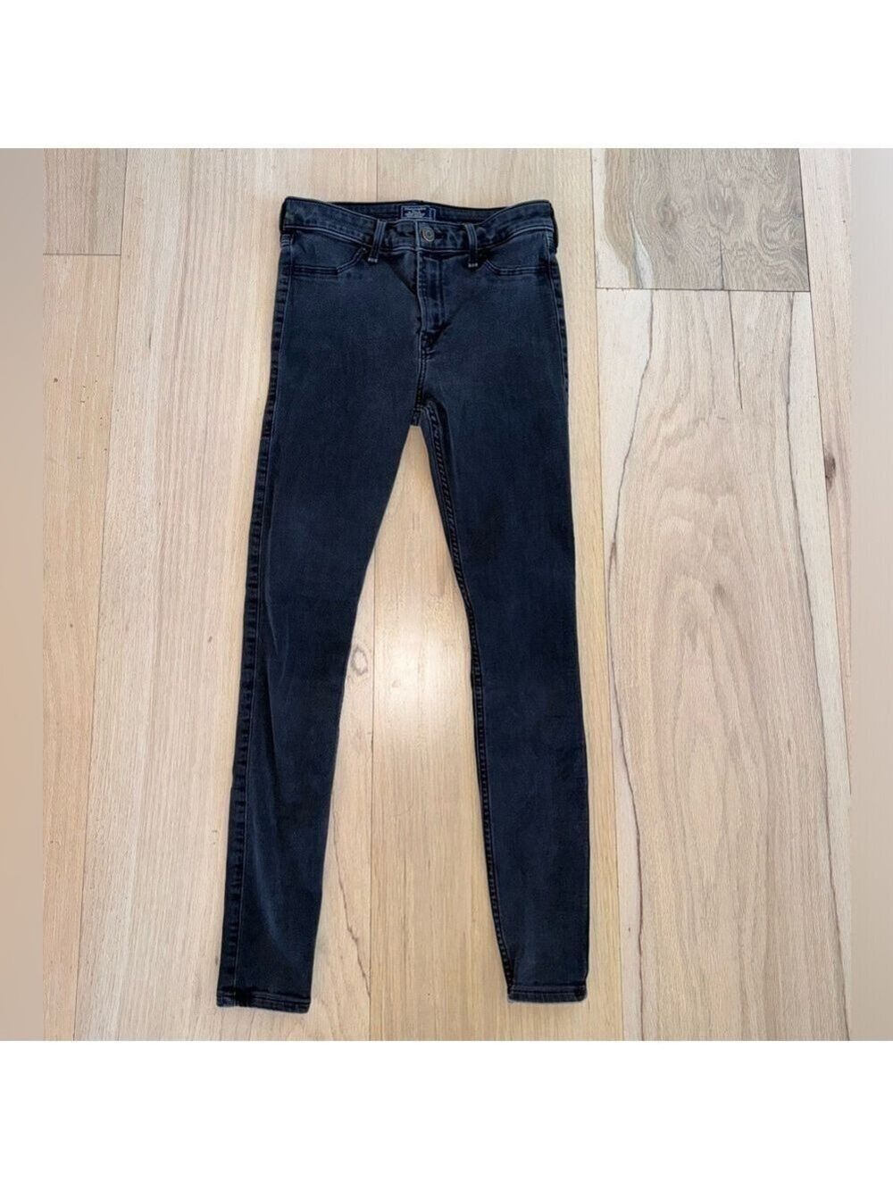 Abercrombie & Fitch Black Harper Low Rise Jean Legging Size 27